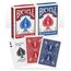 Bicycle 1001781 Kartendeck Standard 2er-Pack Rot & Blau Rommé-Karten, Pokerkarten, Zauberkarten/Klassische Rider Back Rückseite/hochwertiges Kartenspiel, ab 10 Jahren, Poker
