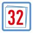 herlitz Schulheft A4, 32 Blatt, Lineatur 28, kariert mit Doppelrand, 5 Stück