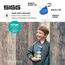 SIGG - Tritan Trinkflasche Kinder - Miracle Dinosaurier - Mit Trinkhalm - Auslaufsicher - Spülmaschinenfest - Microwellengeeignet - Kratzresistent - BPA-frei - Schule & Sport - Blau - 0,45L