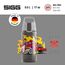 Sigg - Trinkflasche Kinder - Viva One Firetruck - Für Kohlensäurehaltige Getränke Geeignet - Auslaufsicher - Spülmaschinenfest - BPA-frei - Sport & Schule - Grau & Rot mit Feuerwehrfahrzeug - 0,5L