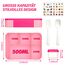 SWVIODMT Brotdose Kinder mit Fächern, 1300ml Lunchbox Kinder, Bento Box mit 5 Fächern Besteckset, Auslaufsichere Lunch Box für Kindergarten, Schule, Picknick, Ausflug (Rosa)