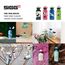 SIGG Glow Moon Dinos Kinder Trinkflasche (0.4 L), schadstofffreie Kinderflasche mit auslaufsicherem Deckel, federleichte Trinkflasche aus Aluminium