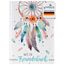 goldbuch 43 205 Freundebuch Traumfänger DIN A5, zum Ausfüllen, Erinnerungsbuch an Freunde, Notizbuch mit 84 illustrierte Seiten, Einband mit Kunstdruck, Weiß