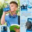 My Vesperbox® Trinkflasche Kinder [350ML] - Wasserflasche Kohlensäure Geeignet & Auslaufsicher - Water Bottle Kids - für Schule & Sport - Kinderflasche für Mädchen & Jungen - inkl. Ersatzdichtung