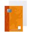 Oxford Schule Klausuren-Block A4, liniert mit Rand, 50 Blatt, orange, 5 Stück
