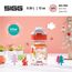 SIGG - Tritan Trinkflasche Kinder - Miracle Woodland - Mit Trinkhalm - Auslaufsicher - Spülmaschinenfest - Microwellengeeignet - Kratzresistent - BPA-frei - Schule & Sport - Orange mit Tieren - 0,35L