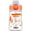 SIGG - Tritan Trinkflasche Kinder - Miracle Woodland - Mit Trinkhalm - Auslaufsicher - Spülmaschinenfest - Microwellengeeignet - Kratzresistent - BPA-frei - Schule & Sport - Orange mit Tieren - 0,35L