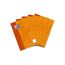 Oxford Schule Klausuren-Block A4, liniert mit Rand, 50 Blatt, orange, 5 Stück