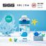 SIGG - Tritan Trinkflasche Kinder - Miracle Ocean - Mit Trinkhalm - Auslaufsicher - Spülmaschinenfest - Microwellengeeignet - Kratzresistent - BPA-frei - Schule & Sport - Blau mit Meerestieren - 0,35L