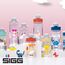 SIGG - Tritan Trinkflasche Kinder - Miracle Ocean - Mit Trinkhalm - Auslaufsicher - Spülmaschinenfest - Microwellengeeignet - Kratzresistent - BPA-frei - Schule & Sport - Blau mit Meerestieren - 0,35L