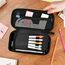 YOKUMA federmäppchen mäppchen federtasche federmappe etui Schule schlamppermäppchen groß Pencil case Aesthetic etui federmappe für Jungen mädchen Teenager Jungen (schwarz, Eine Größe)