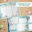 Papierdrachen Hochwertiges Freundebuch für Kinder - Schulfreunde - Lila - Poesiealbum mit Prinzessin, Einhorn & Meerjungfrau - für 27 Freunde - buntes kindgerechtes Design