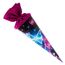 goldbuch 93 062 Geschwistertüte Schmetterlinge, Schultüte mit Schmetterlingsmotiv, Lackkarton, Geschenkverpackung, pinker Filzverschluss (ohne Verschlussband), Zuckertüte rund, Länge 35 cm, Ø 11,5 cm