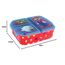Super Mario Brotdose Kinder - Lunchbox mit 3 Fächern und Clip-Verschlüssen, Bento Snackbox aus Kunststoff bpa-frei - Vesperdose für Kindergarten & Schule, robust und leicht zu reinigen