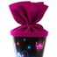 goldbuch 93 062 Geschwistertüte Schmetterlinge, Schultüte mit Schmetterlingsmotiv, Lackkarton, Geschenkverpackung, pinker Filzverschluss (ohne Verschlussband), Zuckertüte rund, Länge 35 cm, Ø 11,5 cm