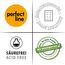 perfect line - 25 Hefthüllen DIN A5, 5 Farben - Heftumschlag transparent genarbt - Heftschoner aus recyclebarem PP, Dokumentenecht