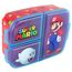Super Mario Brotdose Kinder - Lunchbox mit 3 Fächern und Clip-Verschlüssen, Bento Snackbox aus Kunststoff bpa-frei - Vesperdose für Kindergarten & Schule, robust und leicht zu reinigen