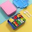 WayEee Brotdose Kinder mit Fächern 1330ml Lunchbox Kinder Auslaufsicher Brotdose Kinder für Kindergarten & Schule (Blau)