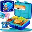 LUCKY KIDZ© Brotdose Kinder mit Fächern, Bento Box, Brotdose mit Fächern, Auslaufsicher & BPA frei, Lunchbox Kinder, Vesperbox, Jausenbox, Brotdosen, Lunch Box, Brotzeitbox, Frühstücksbox