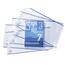 HERMA 7330 Buchumschlag 33 x 54 cm HERMÄX Classic, Buchhülle mit Beschriftungsetikett & Kantenschutz aus abwischbarer Polypropylen-Folie, Buchschoner für Schulbücher, transparent