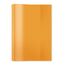 HERMA 7484 Heftumschläge A5 Transparent Orange, 25 Stück, Hefthüllen aus strapazierfähiger & abwischbarer Polypropylen-Folie, durchsichtige Heftschoner Set für Schulhefte, farbig
