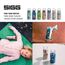 Sigg - Edelstahl Trinkflasche Kinder - Shield One love Football - Für Kohlensäurehaltige Getränke Geeignet - Auslaufsicher - Federleicht - BPA-frei - Grau - 0,5L