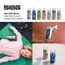 Sigg - Edelstahl Trinkflasche Kinder - Shield One Uni Skate - Für Kohlensäurehaltige Getränke Geeignet - Auslaufsicher - Federleicht - BPA-frei - Grau - 0,5L