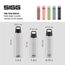 Sigg - Tritan Trinkflasche - Total Color ONE Transparent - Für Kohlensäurehaltige Getränke Geeignet - Spülmaschinenfest - Auslaufsicher - Leicht - BPA-frei - 0.75L