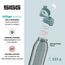Sigg - Tritan Trinkflasche - Total Color ONE Morning Blue - Für Kohlensäurehaltige Getränke Geeignet - Spülmaschinenfest - Auslaufsicher - Leicht - BPA-frei - Blau - 1.5L
