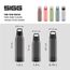 Sigg - Tritan Trinkflasche - Total Color ONE Anthracite - Für Kohlensäurehaltige Getränke Geeignet - Spülmaschinenfest - Auslaufsicher - Leicht - BPA-frei - Grau - 1L