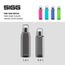 Sigg Total Color Anthracite Trinkflasche (0.6 L), schadstofffreie und auslaufsichere Trinkflasche, leichte und bruchfeste Trinkflasche aus Tritan