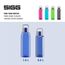 Sigg Total Color Blue Trinkflasche (0.6 L), schadstofffreie und auslaufsichere, leichte und bruchfeste Trinkflasche aus Tritan