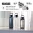 Sigg Total Color Anthracite Trinkflasche (0.6 L), schadstofffreie und auslaufsichere Trinkflasche, leichte und bruchfeste Trinkflasche aus Tritan