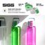 Sigg Total Color Green Trinkflasche (0.6 L), schadstofffreie und auslaufsichere Trinkflasche, leichte und bruchfeste Trinkflasche aus Tritan