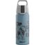 Sigg - Alu Trinkflasche Kinder - WMB ONE Brave Elefant - Für Kohlensäurehaltige Getränke Geeignet - Auslaufsicher - Federleicht - BPA-frei - Klimaneutral Zertifiziert - Sport & Schule - Blau - 0,6L