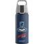 Sigg - Alu Trinkflasche Kinder - WMB ONE Batman - Kohlensäuregeeignet - Auslaufsicher - Federleicht - BPA-frei - Klimaneutral Zertifiziert - Sport & Schule - Blau - 0,6L