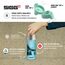 Sigg - Alu Trinkflasche Kinder - WMB ONE Brave Cheetah - Für Kohlensäurehaltige Getränke Geeignet - Auslaufsicher - BPA-frei - Klimaneutral Zertifiziert - Sport & Schule - Hellblau - 0,6L