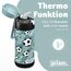 Jarlson® Trinkflasche Kinder Edelstahl Charli [MIT STROHHALM] - Thermosflasche Auslaufsicher - Thermoskanne - Water Bottle Kids - Thermo Trink Flasche für Schule & Kindergarten (350ml, Fußbälle)