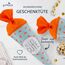 goldbuch 93 211 Geschwistertüte Alles Gute, Schultüte mit Mohnblumenmuster, Lackkarton, Geschenkverpackung, orangener Filzverschluss (ohne Verschlussband), Zuckertüte rund, Länge 35 cm, Ø 11,5 cm