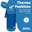 Jarlson® Trinkflasche Kinder Edelstahl Charli [MIT STROHHALM] - Thermosflasche Auslaufsicher - Thermoskanne - Water Bottle Kids - Thermo Trink Flasche für Schule & Kindergarten (350ml, Blau)