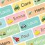Wraplab Namensaufkleber für Kinder (120 Stück) - Gegenstände & Schule/Kita - Namensschilder für Schulsachen, personalisiert und spülmaschinenfest (Motor)
