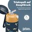 Jarlson® Trinkflasche Kinder Edelstahl Charli [MIT STROHHALM] - Thermosflasche Auslaufsicher - Thermoskanne - Water Bottle Kids - Thermo Trink Flasche für Schule & Kindergarten (350ml, Flugzeuge)