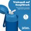 Jarlson® Trinkflasche Kinder Edelstahl Charli [MIT STROHHALM] - Thermosflasche Auslaufsicher - Thermoskanne - Water Bottle Kids - Thermo Trink Flasche für Schule & Kindergarten (350ml, Blau)