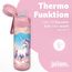 Jarlson® Trinkflasche Kinder Edelstahl Charli [MIT STROHHALM] - Thermosflasche Auslaufsicher - Thermoskanne - Water Bottle Kids - Thermo Trink Flasche für Schule & Kindergarten (500ml, Einhorn)