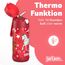 Jarlson® Trinkflasche Kinder Edelstahl Charli [MIT STROHHALM] - Thermosflasche Auslaufsicher - Thermoskanne - Water Bottle Kids - Thermo Trink Flasche für Schule & Kindergarten (350ml, Pferd)