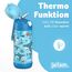 Jarlson® Trinkflasche Kinder Edelstahl Charli [MIT STROHHALM] - Thermosflasche Auslaufsicher - Thermoskanne - Water Bottle Kids - Thermo Trink Flasche für Schule & Kindergarten (350ml, Haie)