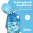 Jarlson® Trinkflasche Kinder Edelstahl Charli [MIT STROHHALM] - Thermosflasche Auslaufsicher - Thermoskanne - Water Bottle Kids - Thermo Trink Flasche für Schule & Kindergarten (350ml, Haie)