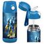 Jarlson® Trinkflasche Kinder Edelstahl Charli [MIT STROHHALM] - Thermosflasche Auslaufsicher - Thermoskanne - Water Bottle Kids - Thermo Trink Flasche für Schule & Kindergarten (350ml, Roboter)