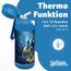 Jarlson® Trinkflasche Kinder Edelstahl Charli [MIT STROHHALM] - Thermosflasche Auslaufsicher - Thermoskanne - Water Bottle Kids - Thermo Trink Flasche für Schule & Kindergarten (350ml, Roboter)