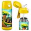 Jarlson® Trinkflasche Kinder Edelstahl Charli [MIT STROHHALM] - Thermosflasche Auslaufsicher - Thermoskanne - Water Bottle Kids - Thermo Trink Flasche für Schule & Kindergarten (350ml, Traktor)